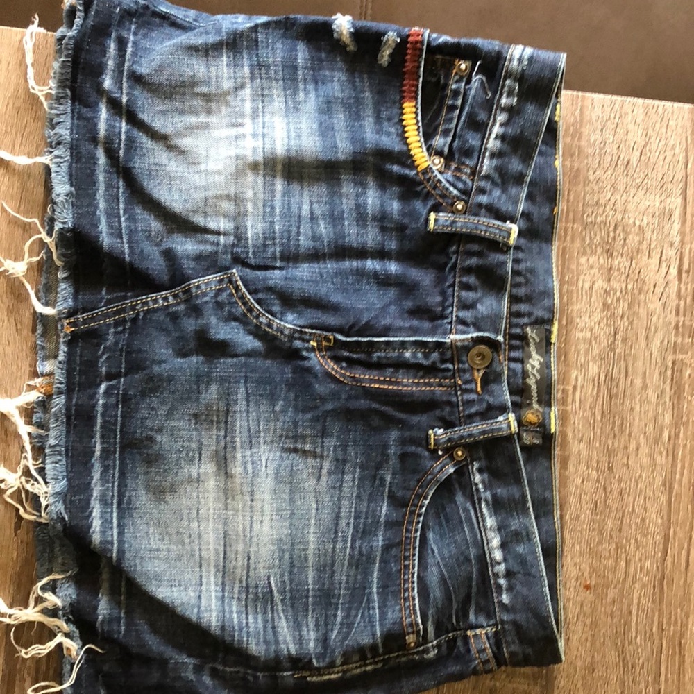 Lucky jean skirt